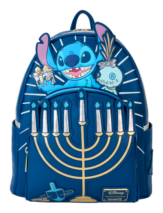 Loungefly Disney Lilo and Stitch Light Up Menorah Stitch Mini Backpack