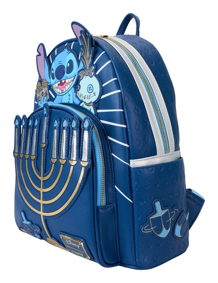 Loungefly Disney Lilo and Stitch Light Up Menorah Stitch Mini Backpack