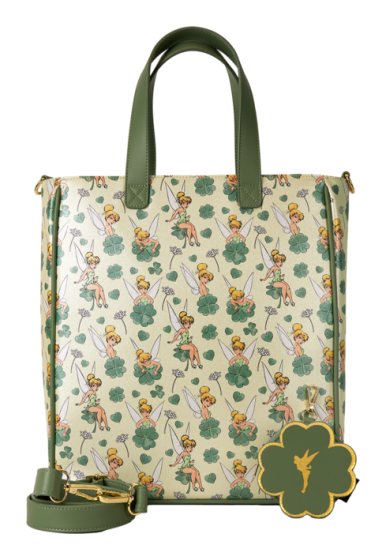Loungefly - Disney Tinker Bell Four Leaf Clover Tote Bag