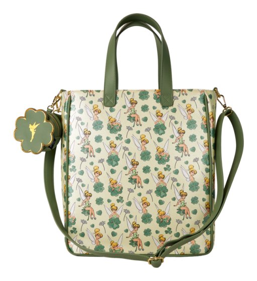 Disney Tinker Bell Four Leaf Clover Loungefly Tote Bag