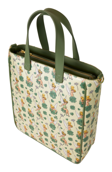 Loungefly - Disney Tinker Bell Four Leaf Clover Tote Bag