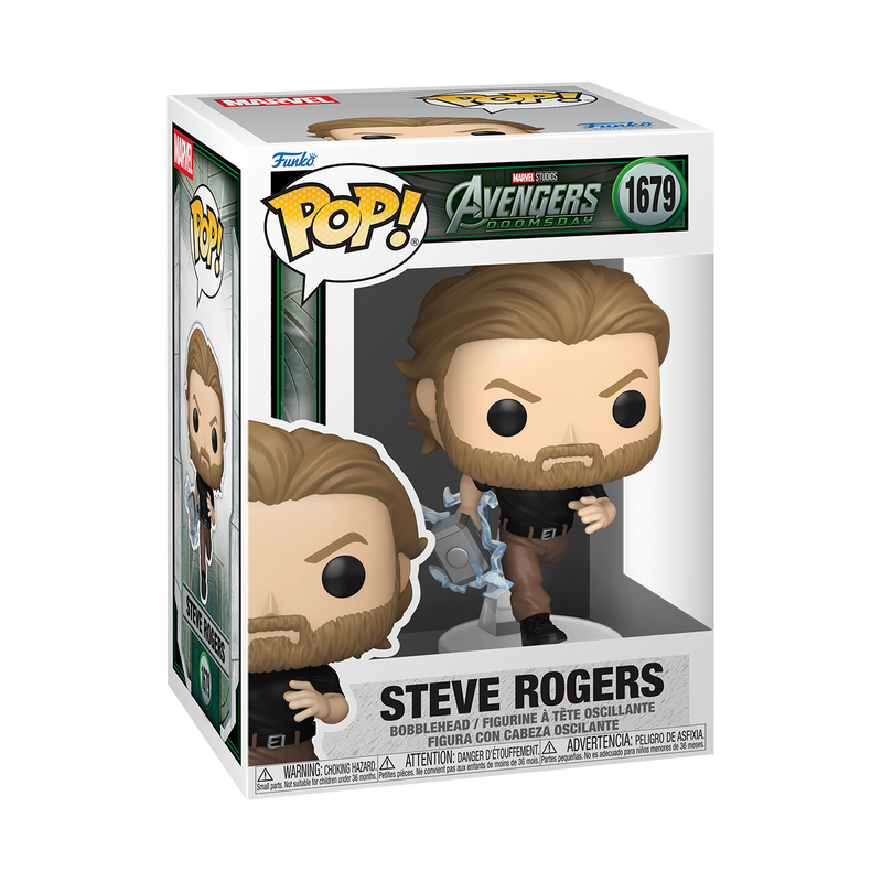 Avengers: Doomsday - Steve Rogers Funko Pop! Vinyl Figure packaging view