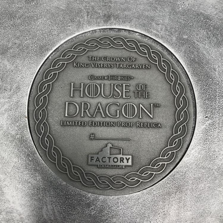 House of the Dragon The Crown of King Viserys Targaryen Limited Edition 1/1 Scale Prop Replica