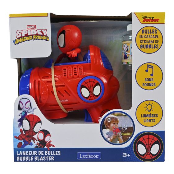 Spidey & His Amazing Friends Bubble Gun With Light & Sound Effects