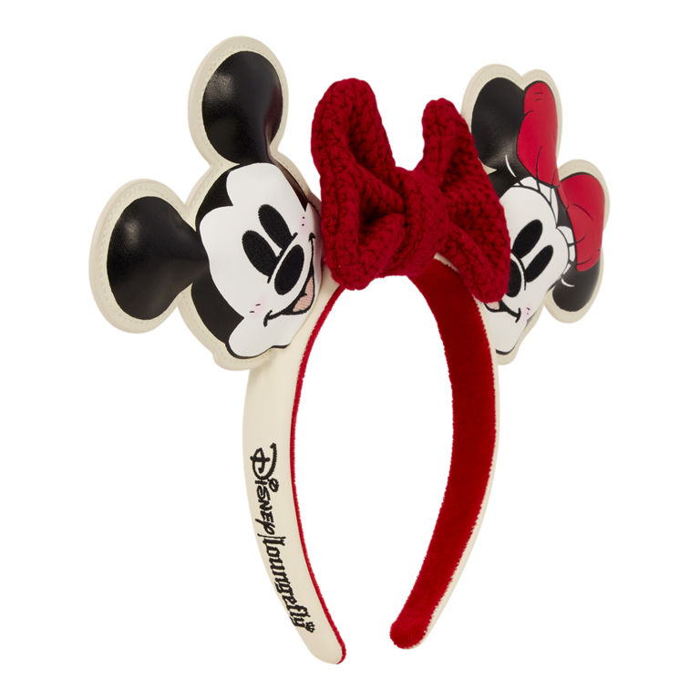 Loungefly - Mickey & Minnie Knit Bow Headband 9/10