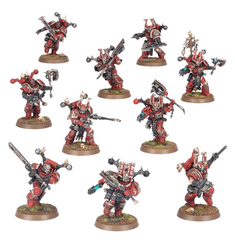 WORLD EATERS: KHORNE BERSERKERS, close-up detail