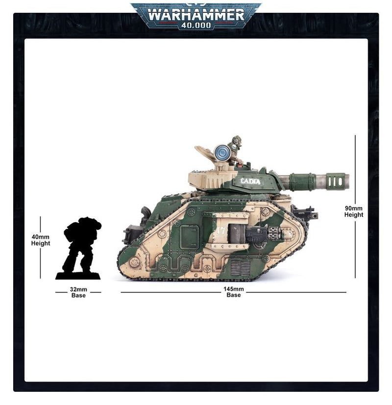 ASTRA MILITARUM LEMAN RUSS BATTLE TANK, side angle