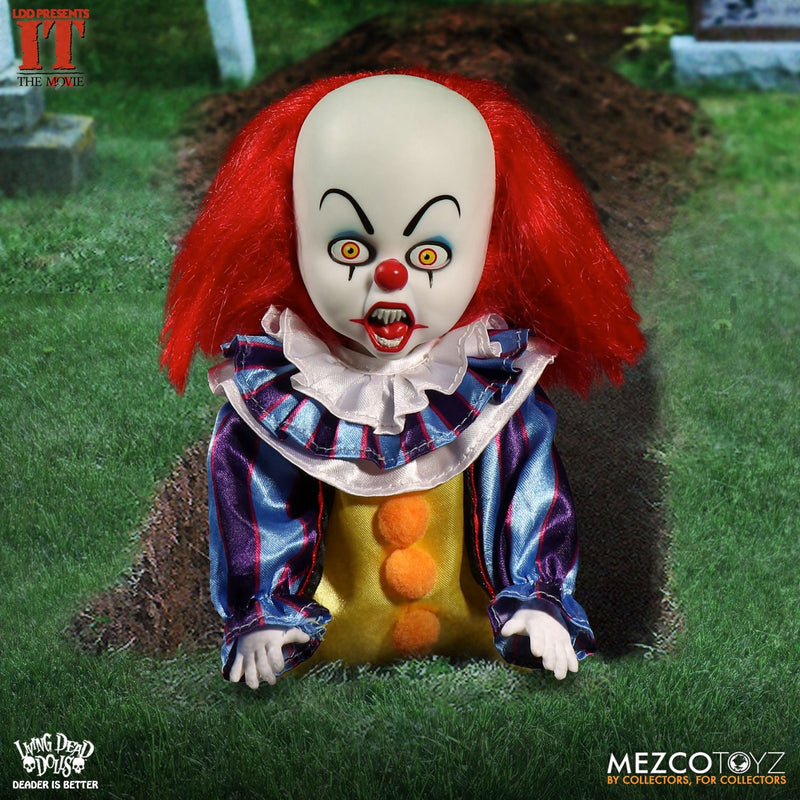 Living Dead Dolls Presents IT (1990) Pennywise close up detail