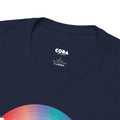 'Living at 33rpm' Men's Vinyl T-Shirt, close-up detail