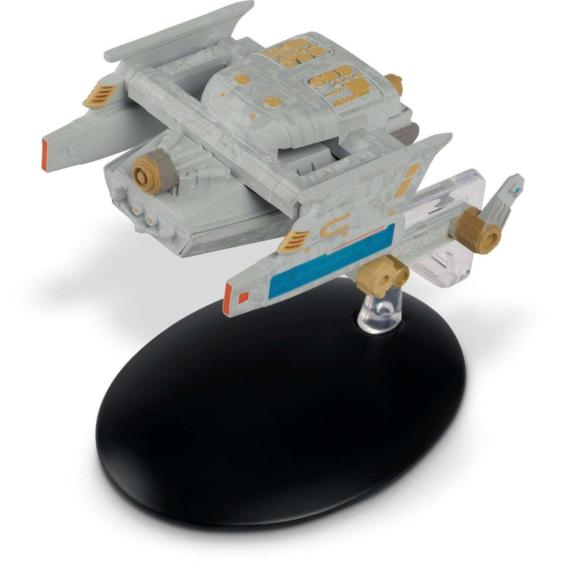 Starfleet Federation Tug Starship Model Die Cast Ship (Eaglemoss / Star Trek), rear view