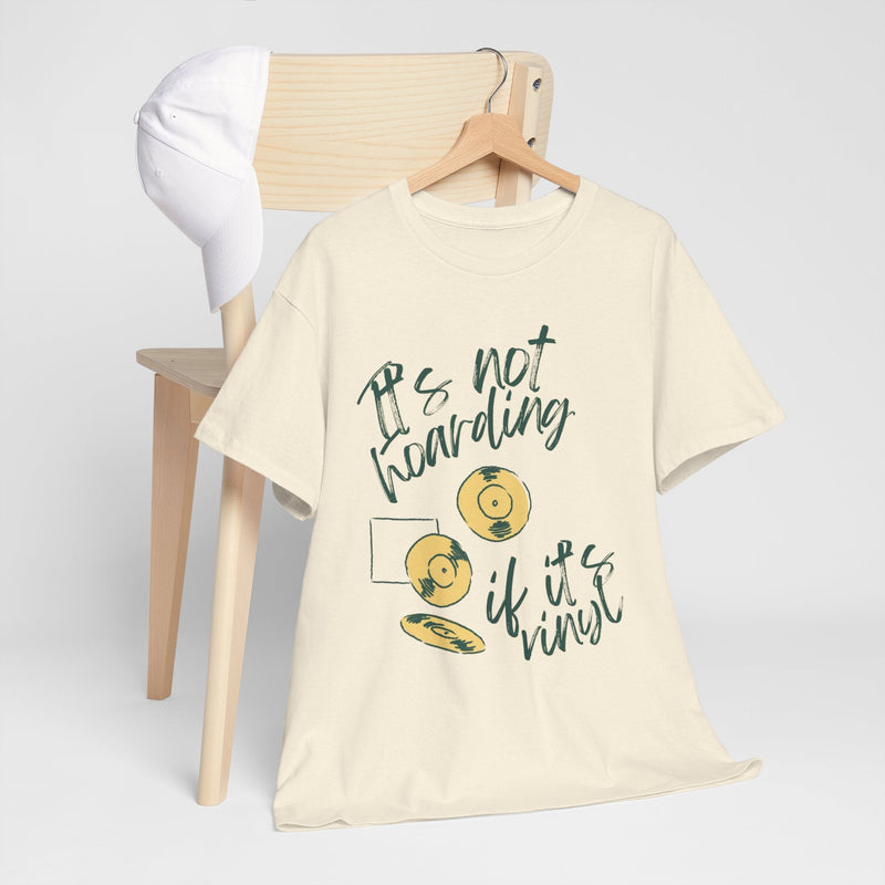 'It's Not Hoarding If It's Vinyl' Men's T-Shirt, side angle