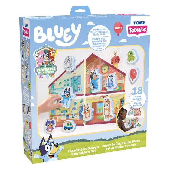 Playdate at Blueys Bath Sticker Set