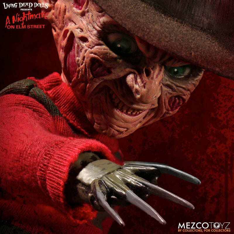 Living Dead Dolls Presents A Nightmare on Elm Street Freddy Krueger with Sound side angle