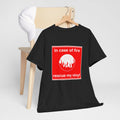 'In Case of Fire, Save My Vinyl' T-Shirt, close-up detail