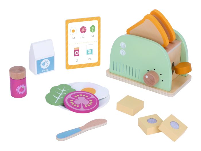 Wooden Toaster Set