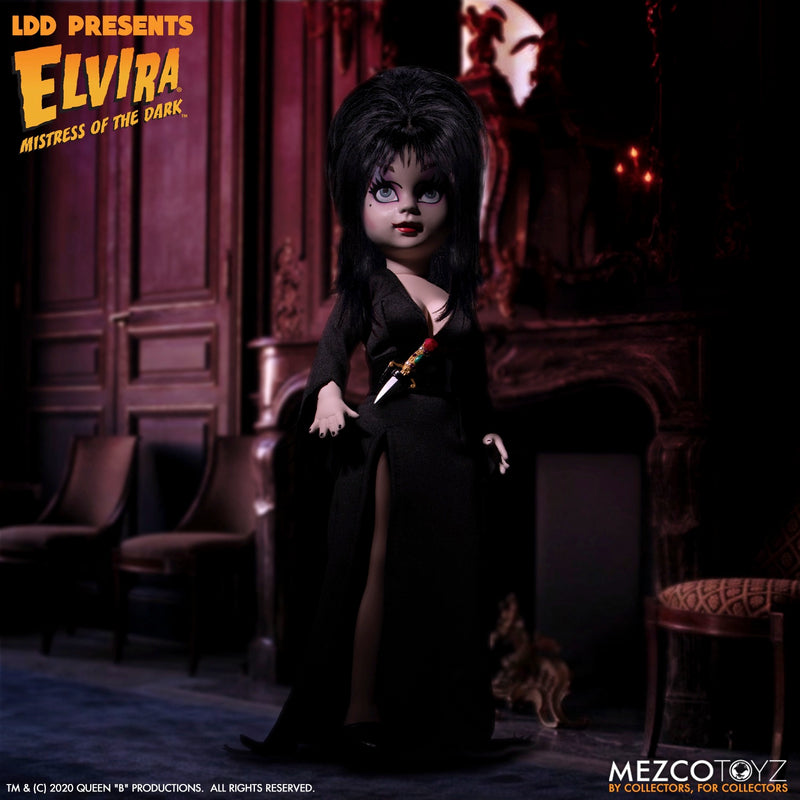 Living Dead Dolls Presents Elvira Mistress of the Dark side angle