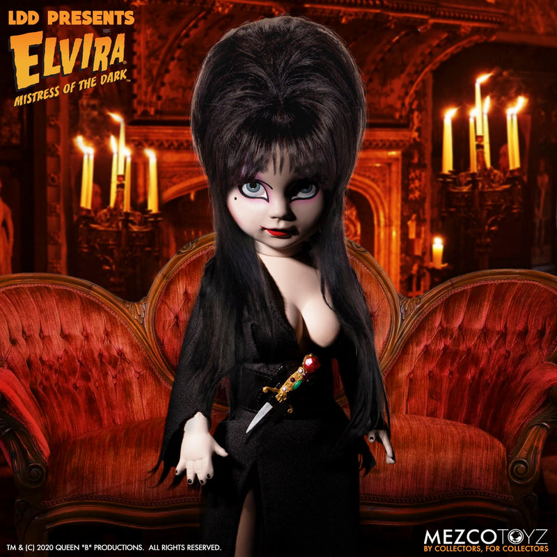 Living Dead Dolls Presents Elvira Mistress of the Dark packaging view