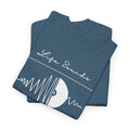 'Life Sounds Better on Vinyl' Men's T-Shirt, packaging shot