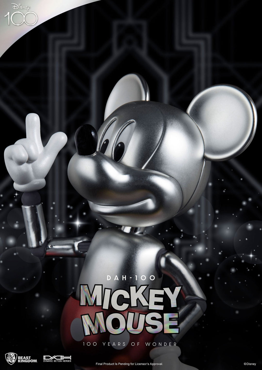 Beast Kingdom DAH-100 Disney 100 Year of Wonder Mickey Mouse 1/9 Scale Dynamic 8ction Heroes Action Figure - Infinity Collectables  - #tag1#