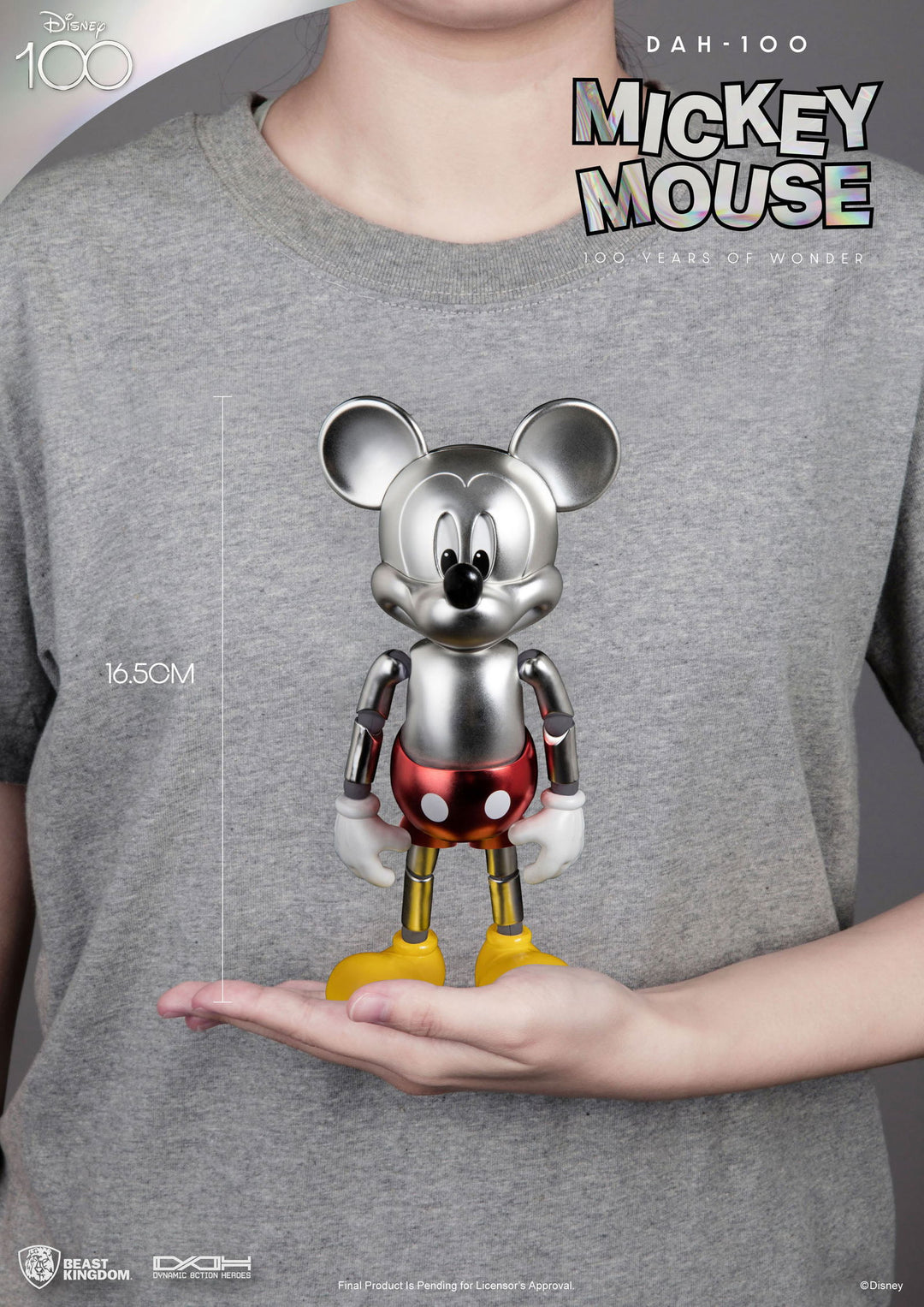 Beast Kingdom DAH-100 Disney 100 Year of Wonder Mickey Mouse 1/9 Scale Dynamic 8ction Heroes Action Figure - Infinity Collectables  - #tag1#