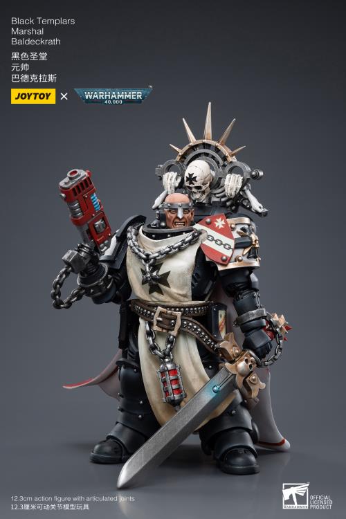 Warhammer 40K Black Templars Marshal Baldeckrath 1/18 Scale Figure