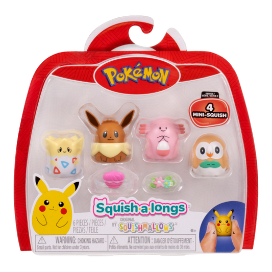 Squishalongs - 4 Fig. Pack (Pokemon Style 1)W2