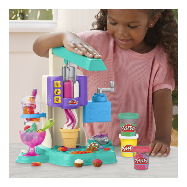 Play-Doh Rainbow Swirl Ice Cream Playset - Image