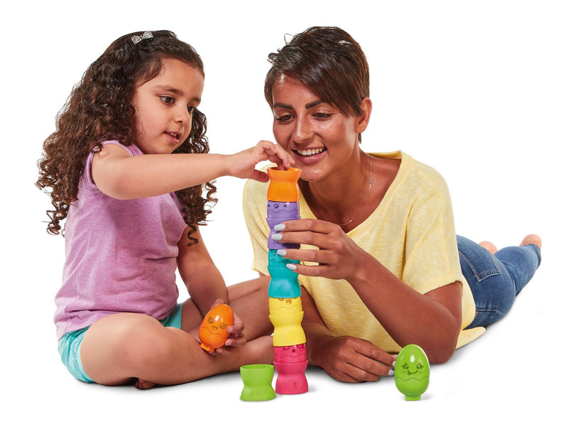 Toomies Hide & Squeak Egg Stackers - Image