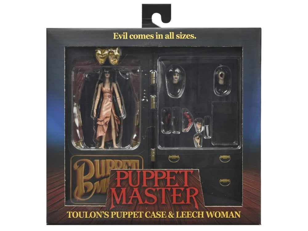 NECA Puppet Master Leech Woman & Toulon's Puppet Case 7" Action Figure Set