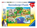 Time at the Zoo 2x 12 Piece Jigsaw Puzzle - Image