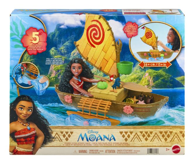 Disney Moana Floating Ocean Voyager Canoe Playset