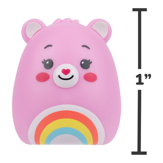 Squishalongs - 4 Fig.Pack (Care Bears Style 1), side angle