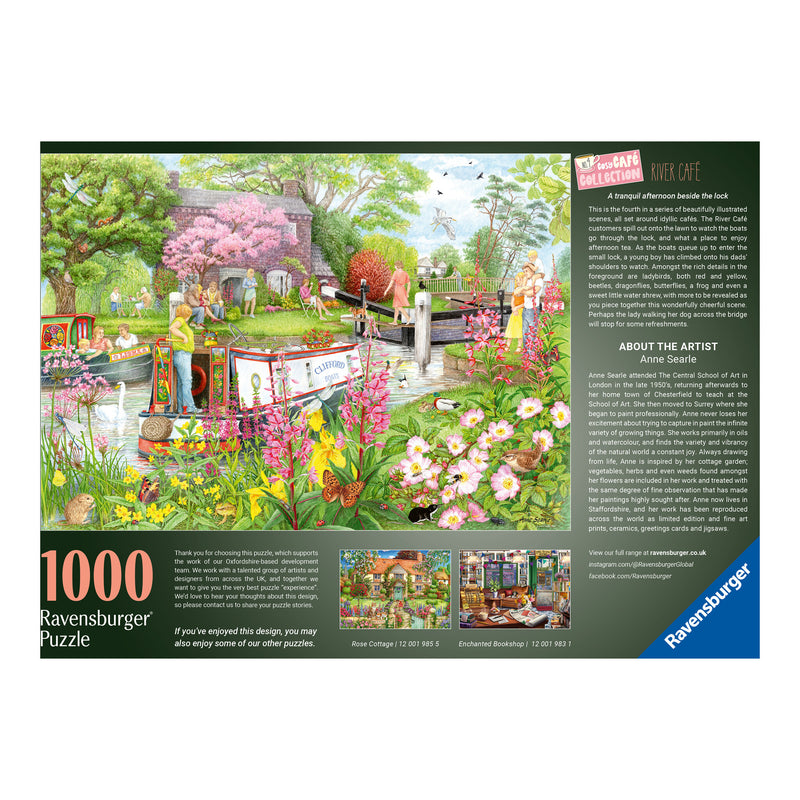 Cosy Cafe No.4 River Cafe 1000 Piece Jigsaw Puzzle