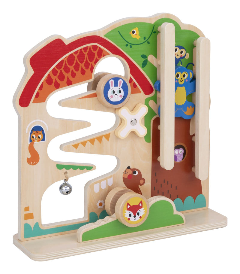 Wooden 2-in-1 Activity Ball Track - Image