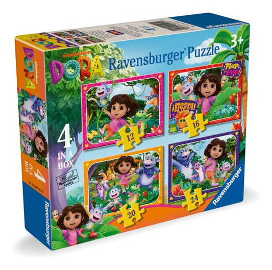 Dora 4 in a Box Jigsaw Puzzles
