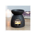 Black Cauldron Cut Out Oil Burner