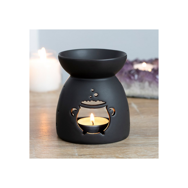 Black Cauldron Cut Out Oil Burner