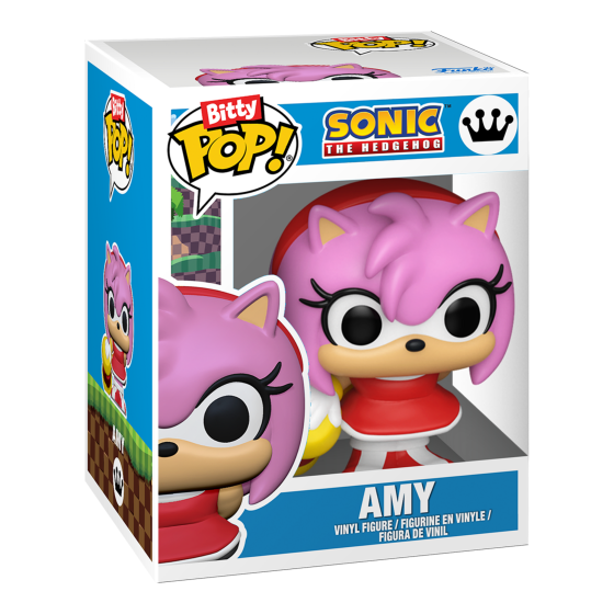 Sonic - Sonic The Hedgehog S2 Funko Bitty Pop! Vinyl Figure, side angle
