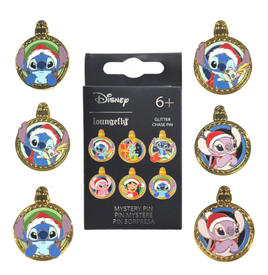 Loungefly Blind Box Enamel Pins Lilo & Stitch Xmas