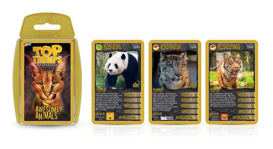 Awesome Animals Top Trumps Card Game - Image