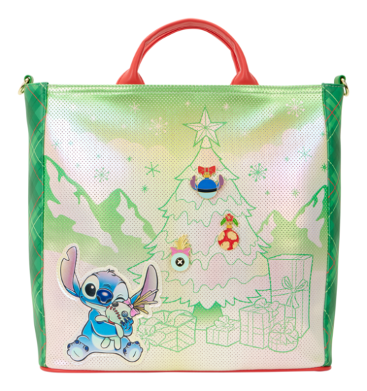 Loungefly Lilo & Stitch Holiday Tote Bag