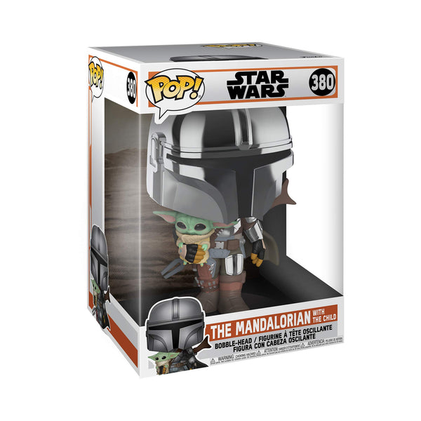 Pop! Jumbo Star Was Mandalorian 10" Mandalorian With The Child