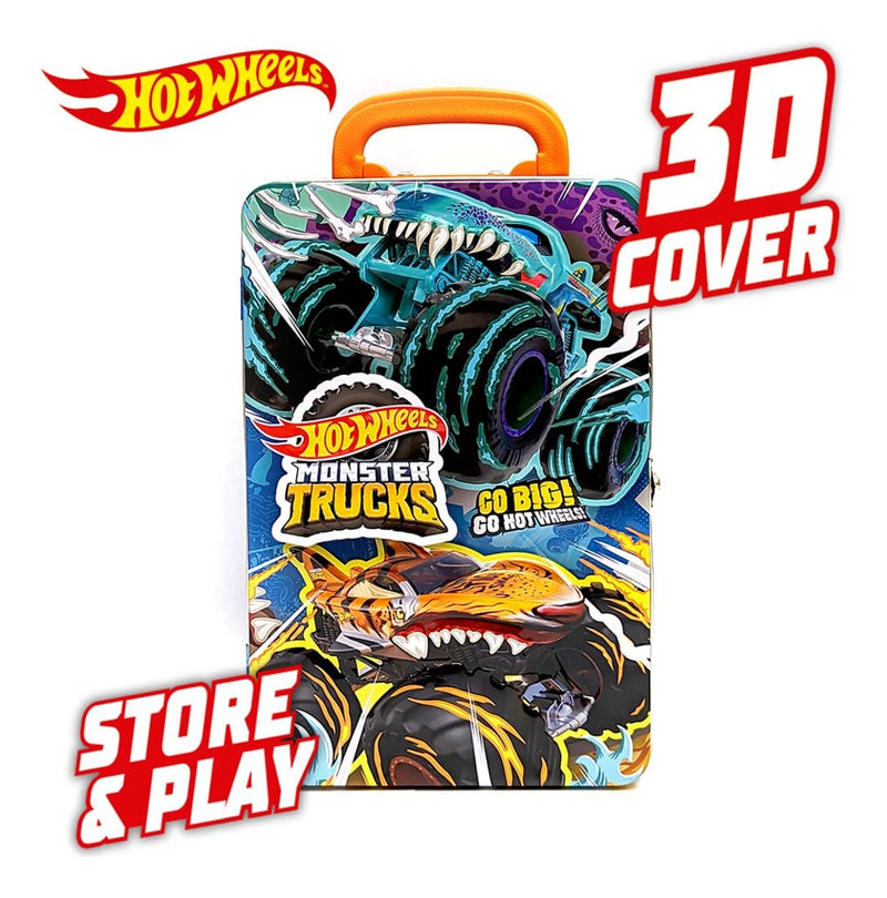 Hot Wheels Monster Trucks Tin Storage Case Assorted - Image