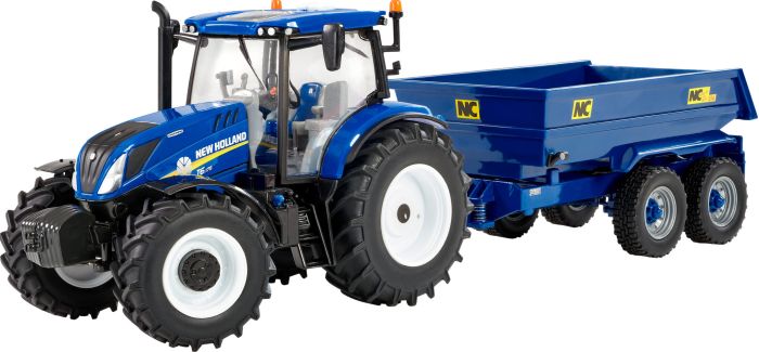 New Holland T6 Tractor With Trailer Playset