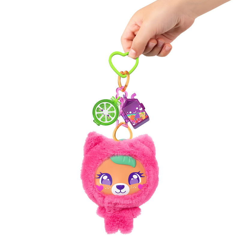 Polly Pocket Plushie Bear Compact, Doll & Keychain Playset - Image