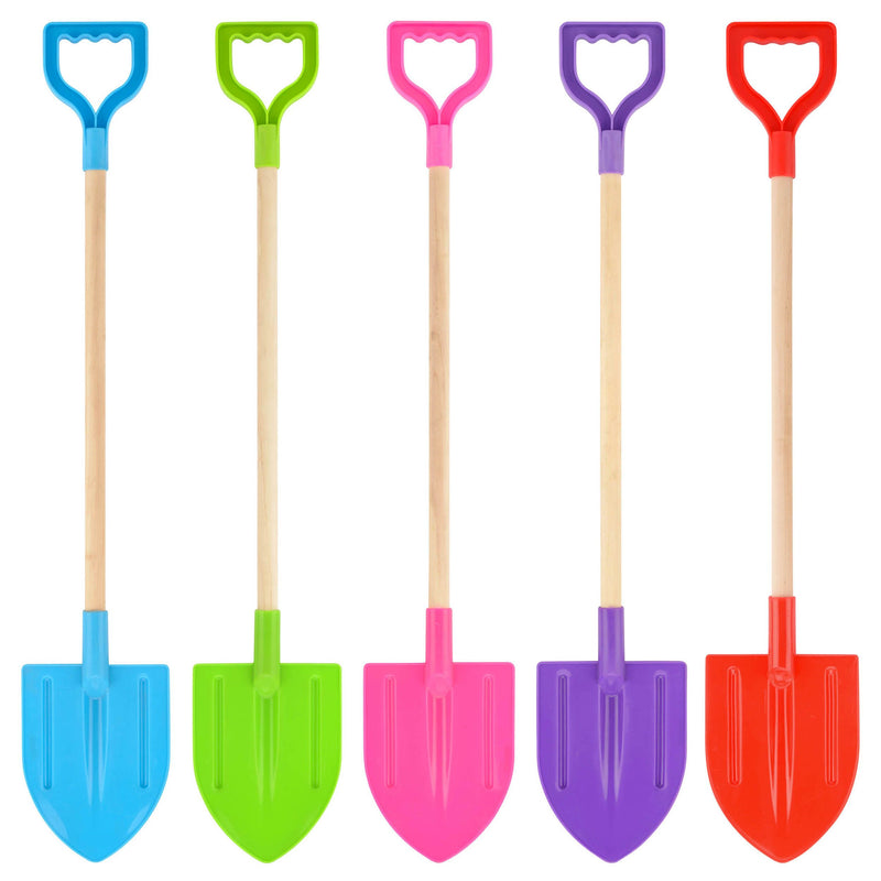 28" Wood Shaft Shield Spade Assorted - Image
