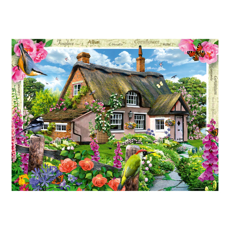 Happy Days No.10, Country Gardens 4x 500 Piece Jigsaw Puzzles
