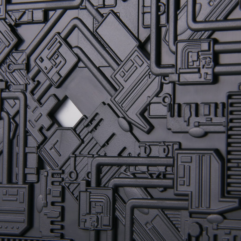 Light-Up Borg Cube XL EDITION Subscriber Special (Eaglemoss / Star Trek), close-up detail