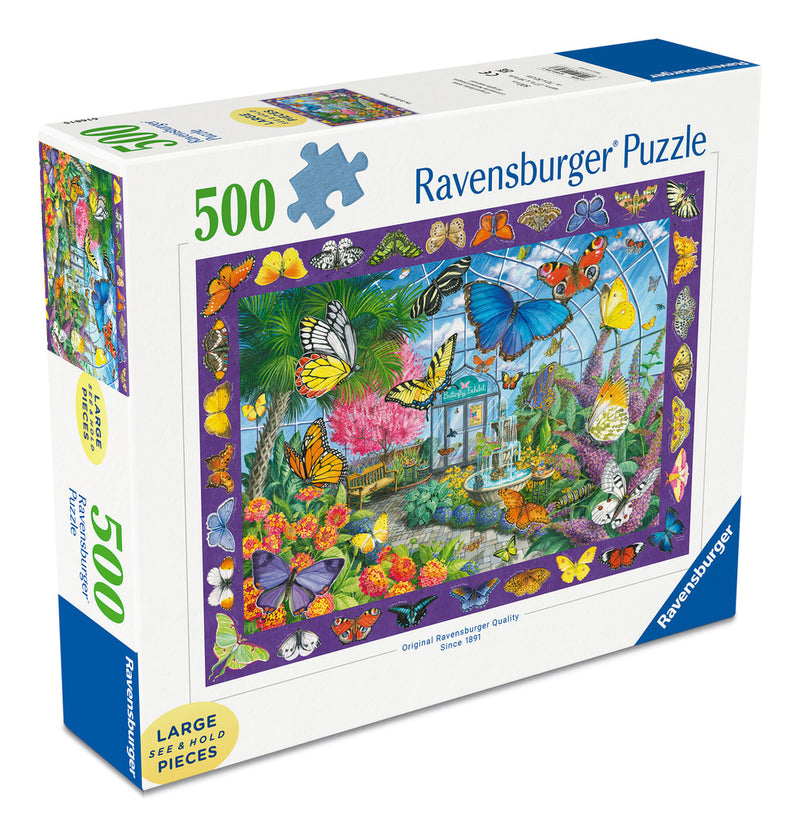 Butterfly Place 500 Piece Large Format Jigsaw Puzzle