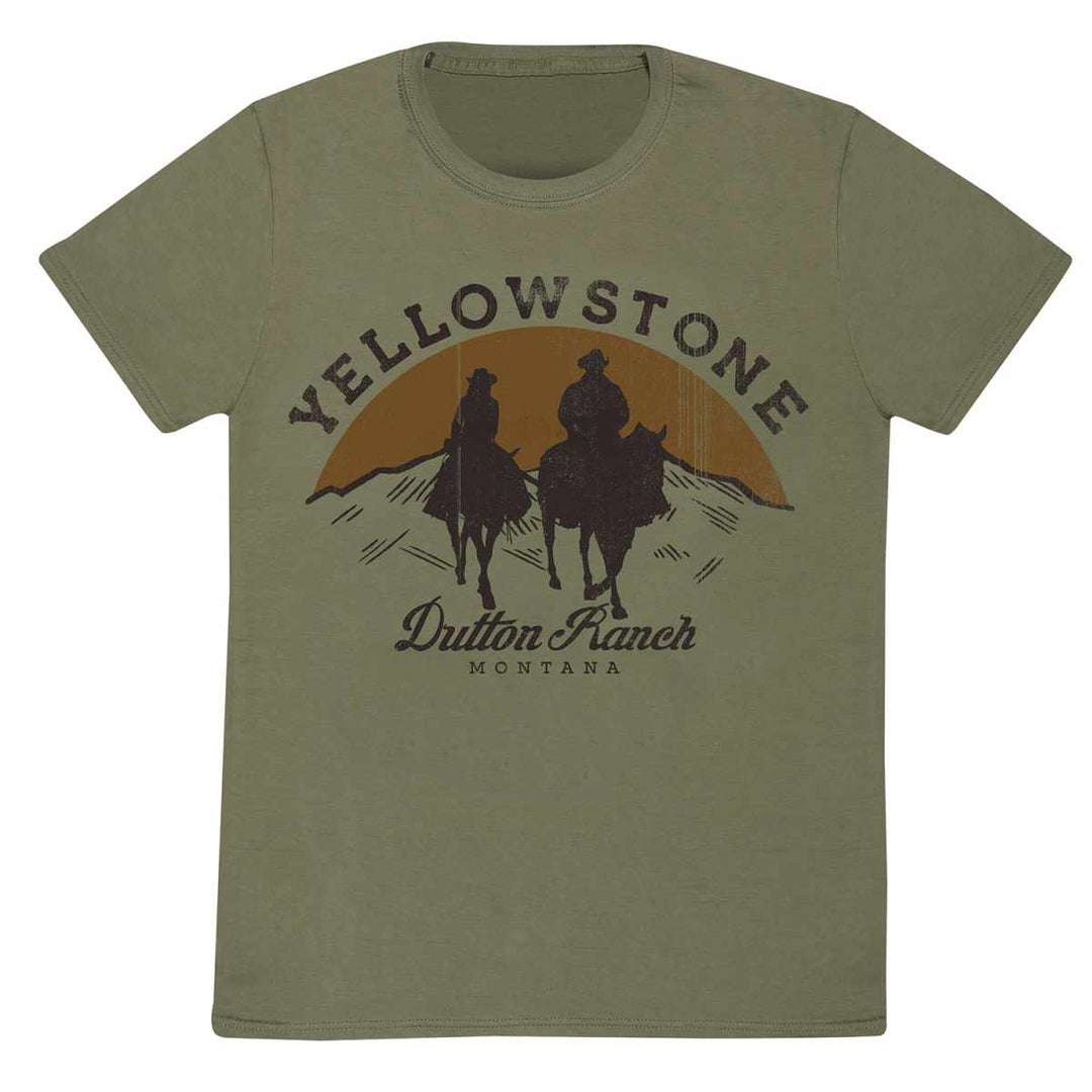 Yellowstone Faded Print Unisex Adults T-Shirt